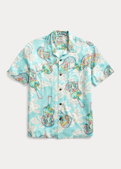 Ralph Lauren Tropical-Print Camp Skjorter Herre Danmark (OPFYR3591)